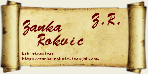 Žanka Rokvić vizit kartica